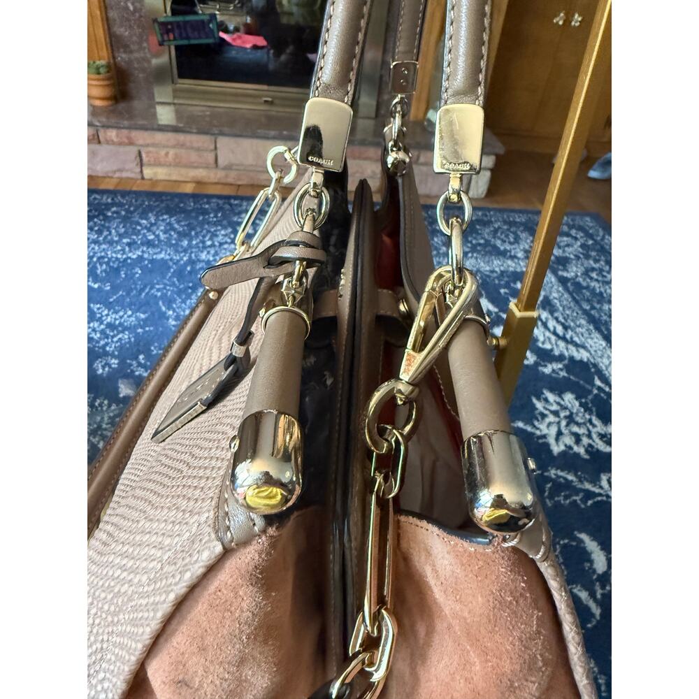 Coach Madison Collection Python Embossed Carrie C… - image 8